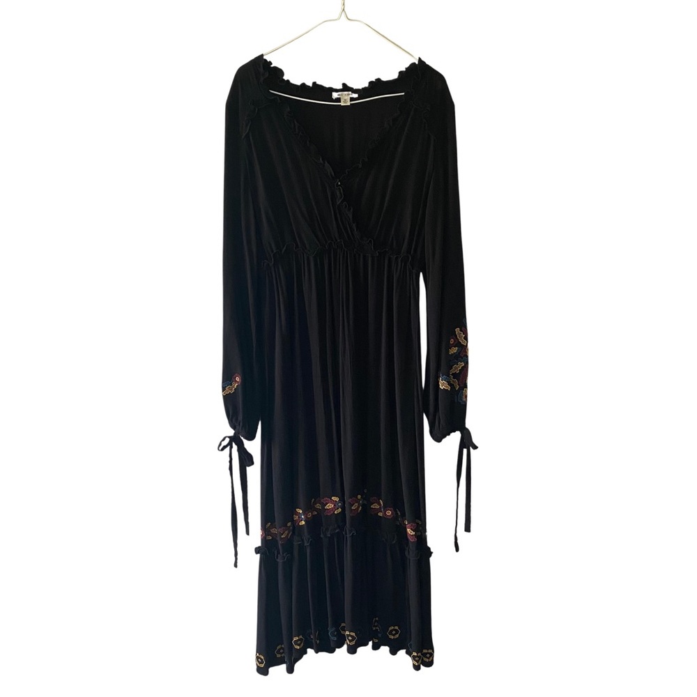 Francesca’s Black Boho Western Dress